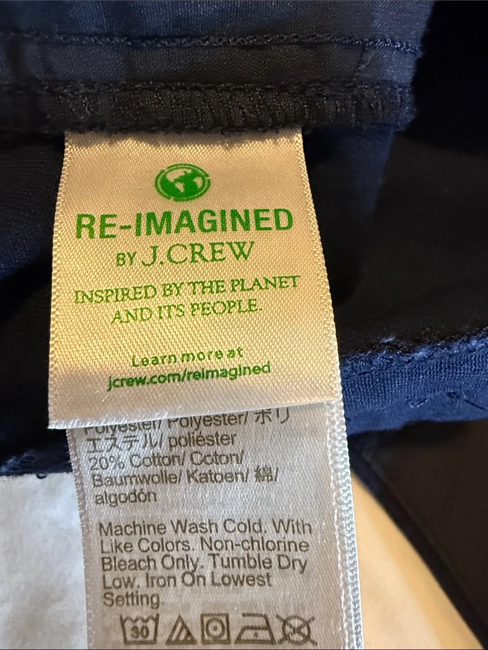 J. Crew Navy Cotton Bermuda Shorts